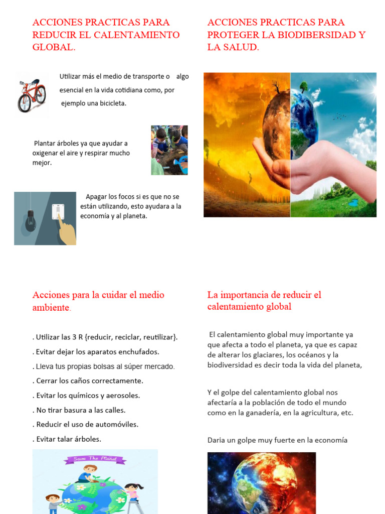 Acciones Practicas para Reducir El Calentamiento Global | PDF