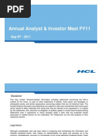 Annual Analyst & Investor Meet FY11