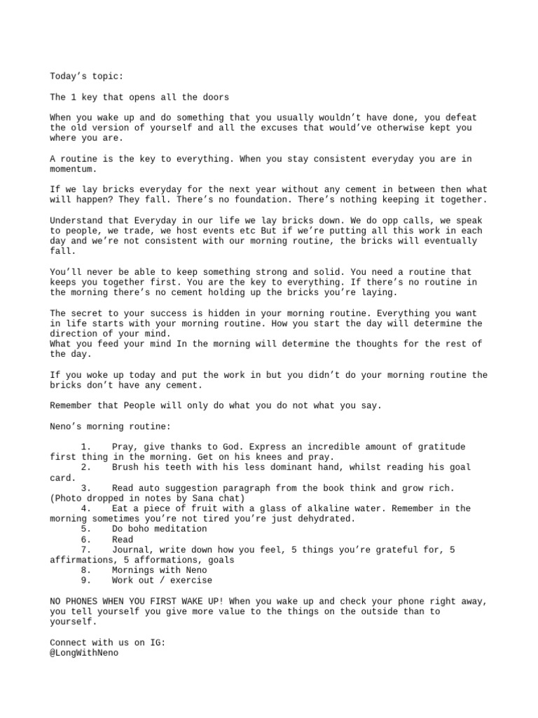 The 1 key that opens all the doors pdf