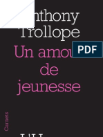 "Un Amour de Jeunesse" D'anthony Trollope