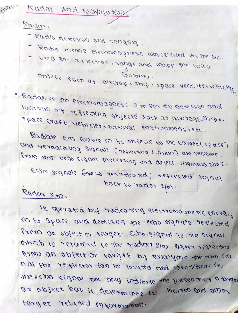 Radar &navigation PDF