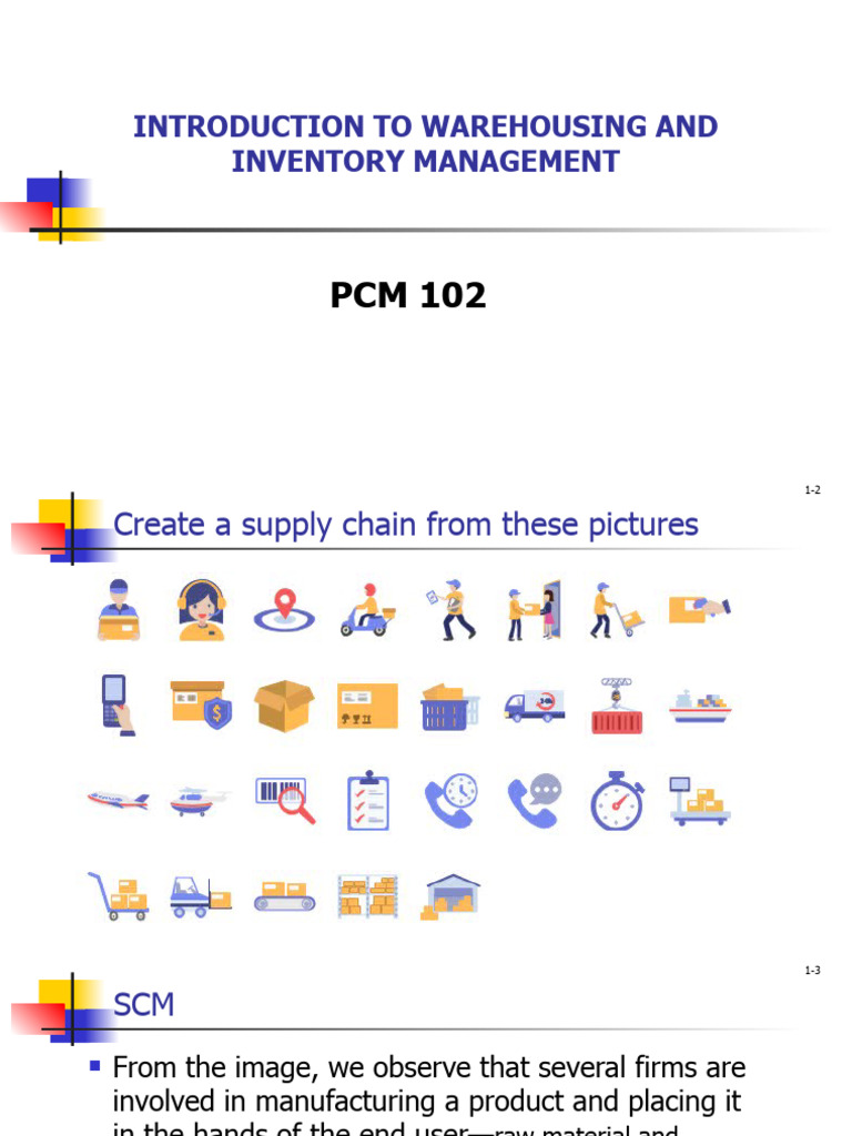 Lecture 1 - Overview of Warehousing and Inventory Management | PDF
