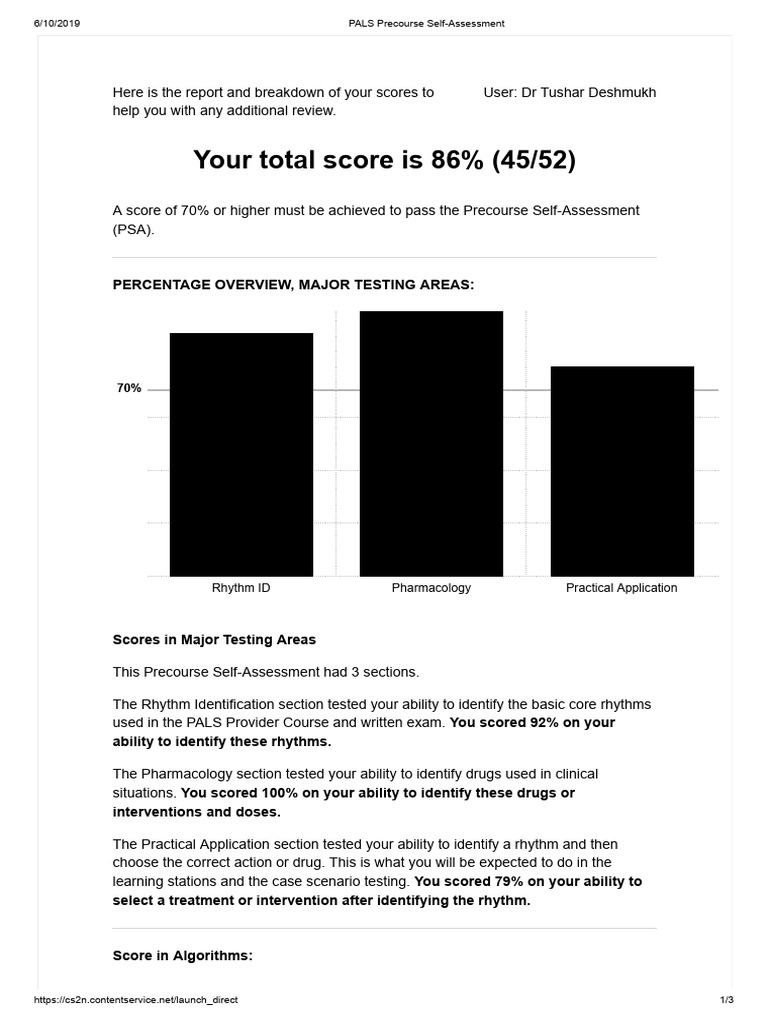 PALS Precourse SelfAssessment PDF