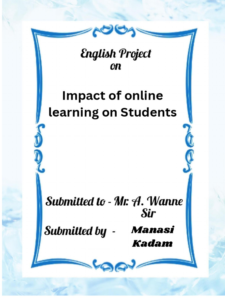 Impact of Online Learning on Students | PDF