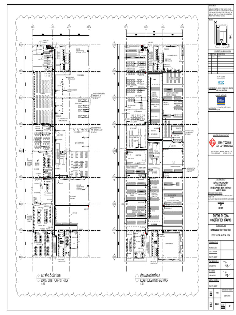 Mặt Bằng Ổ Cắm Tầng 1 Socket Oulet Plan - 1St Floor Mặt Bằng Ổ Cắm Tầng ...