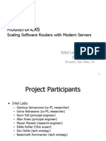 Routerbricks: Scaling Software Routers With Modern Servers