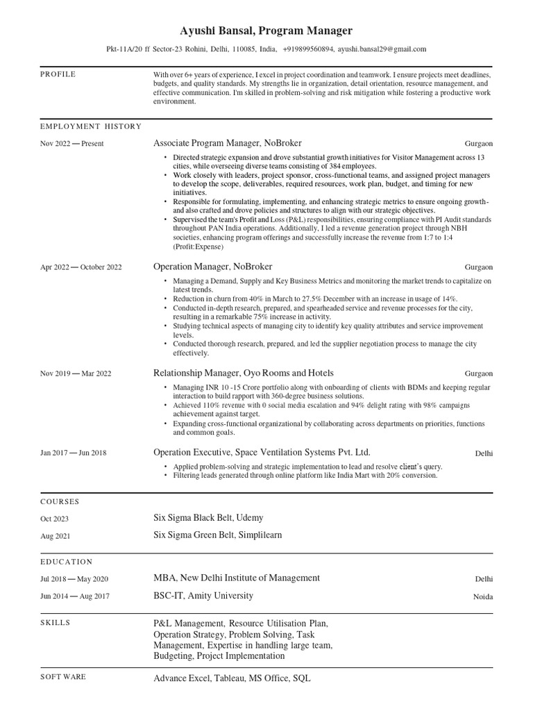 Program Management Expertise | PDF | Business