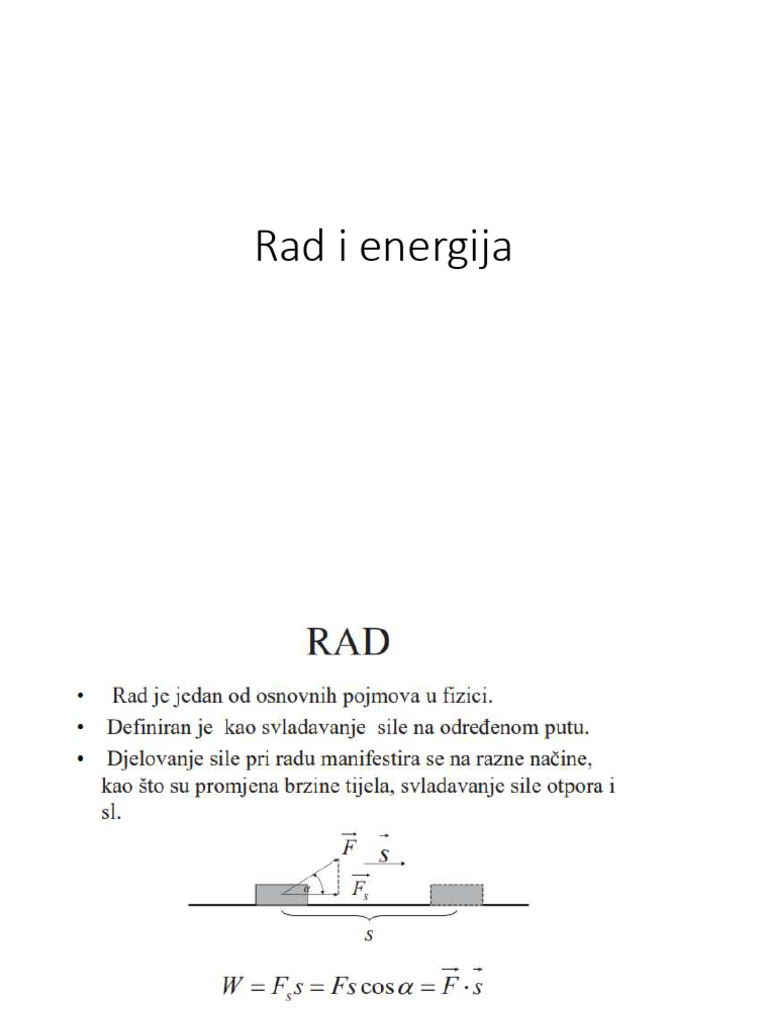 Rad Snaga Energija | PDF