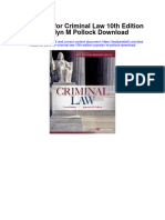 Test Bank For Criminal Law 10th Edition Joycelyn M Pollock Download