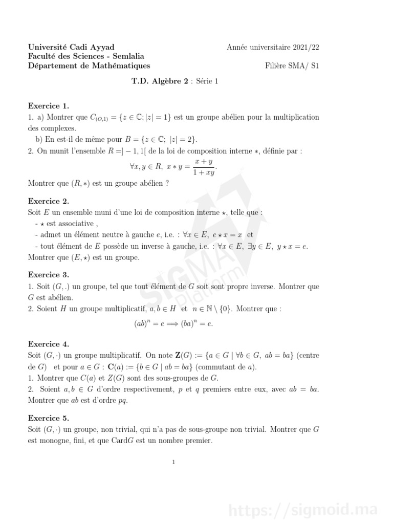TD 1 | PDF