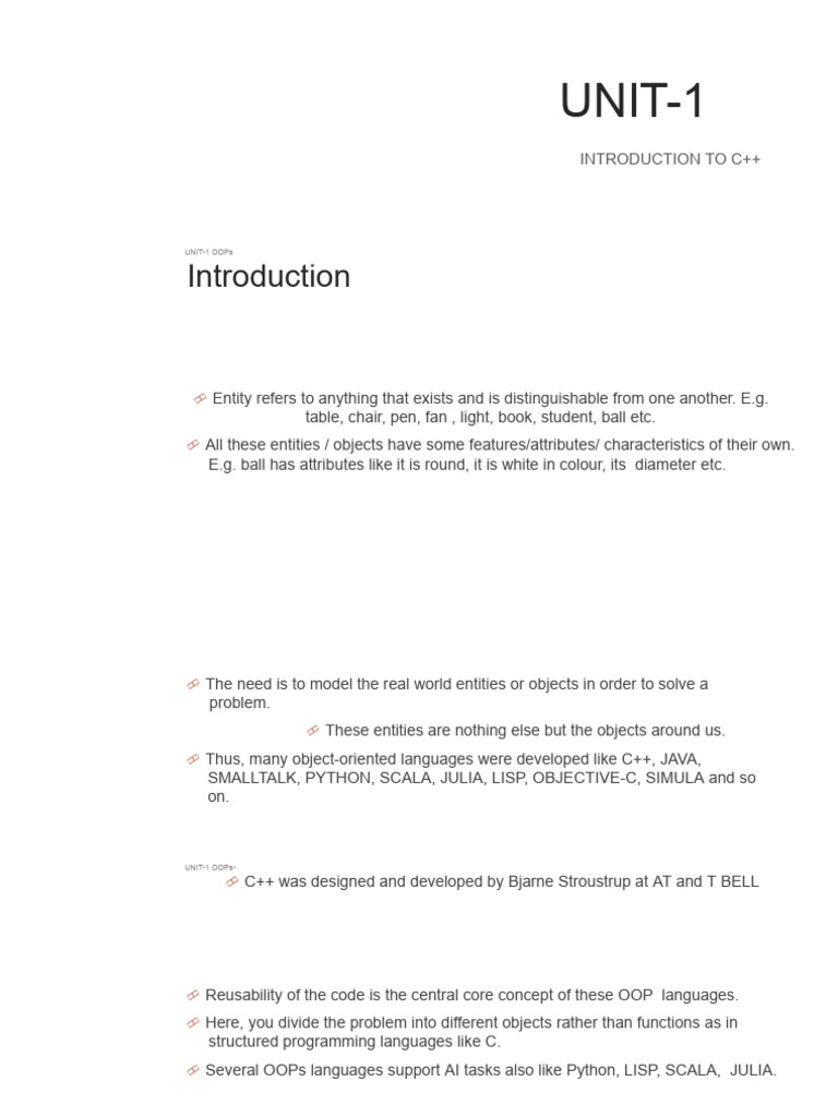 Oops c++ Notes | PDF | Object Oriented Programming | C++