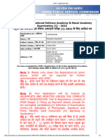 UPSC - Registration Slip