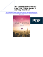 Test Bank For Economics Private and Public Choice 15th Edition James D Gwartney Download