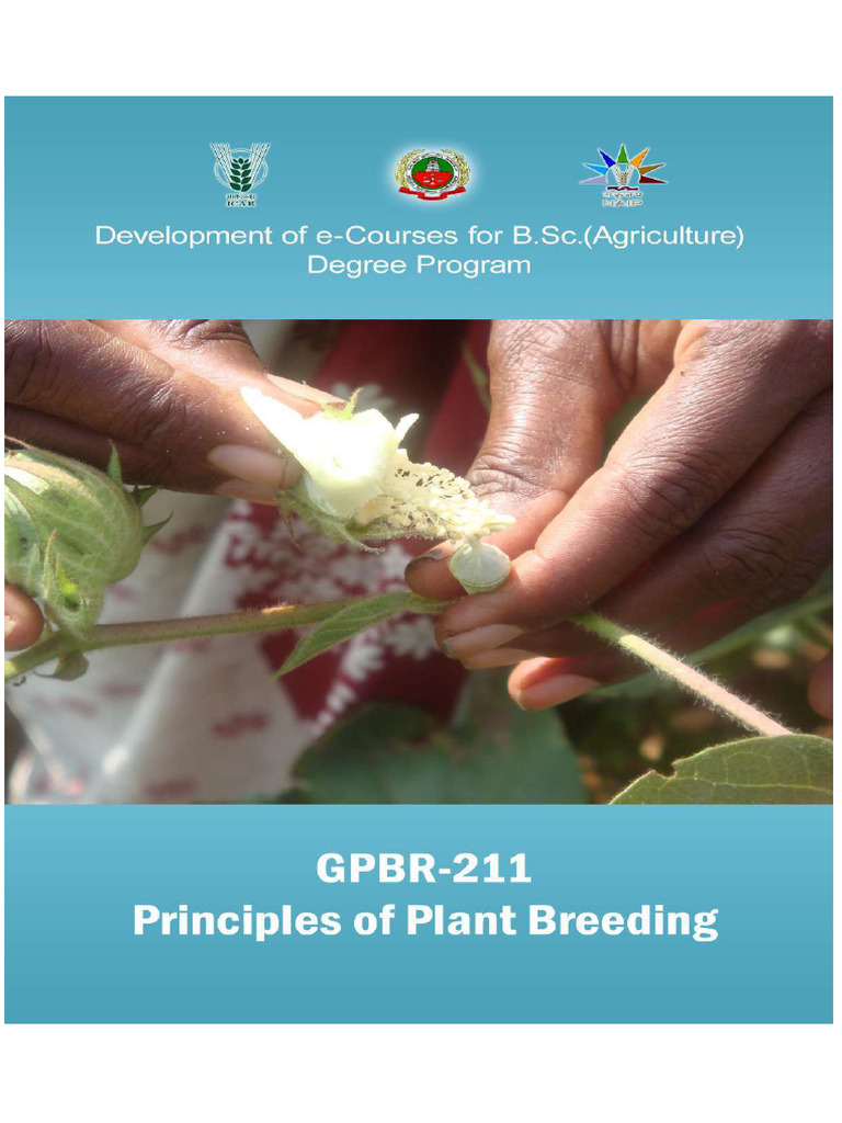 Principles of Plant Breeding PDF Reproduction Botany