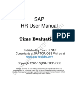 HR TM User Manual - Time Evaluation
