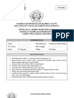 Soal Sumatif PAS BAHASA INDONESIA Kelas IV Semester 1 Versi 1 Reupload (Gurusd - Id)