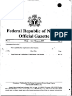 NG Government Gazette Dated 2009 02 02 No 2