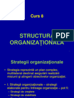 Curs 8. Structura Organizationala