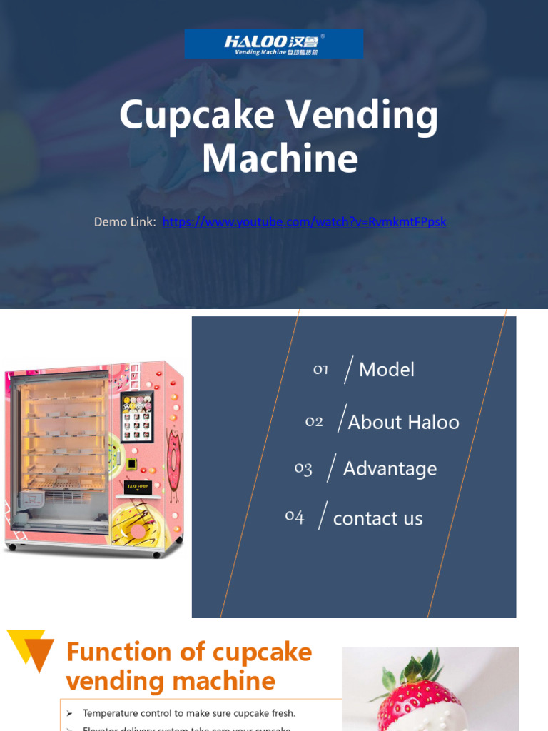 Haloo Cupcake Vm Pdf Cash Vending Machine