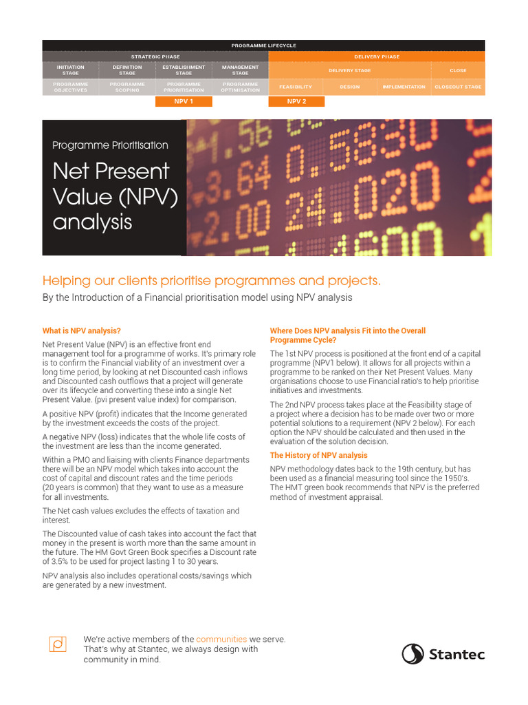Uk Net Present Value Brochure | PDF