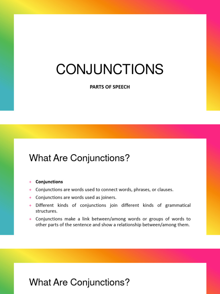 Understanding Subordinating Conjunctions | PDF | Syntactic ...