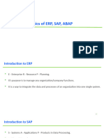 1 - Basics of Erp, Sap, Abap