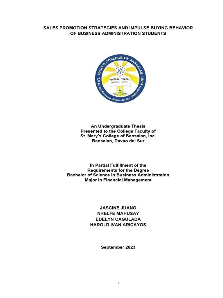 Group4b Thesis Edited Pdf Behavior Marketing