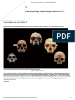 ROCHA, Gabriel - Hominídeo Ou Hominínio - Arqueologia e Pré-História