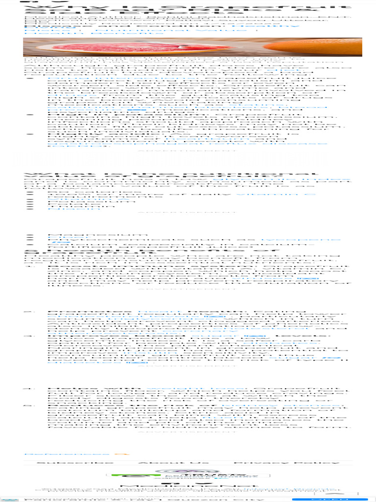 Why Is Grapefruit So Bad Risks & Side Effects PDF