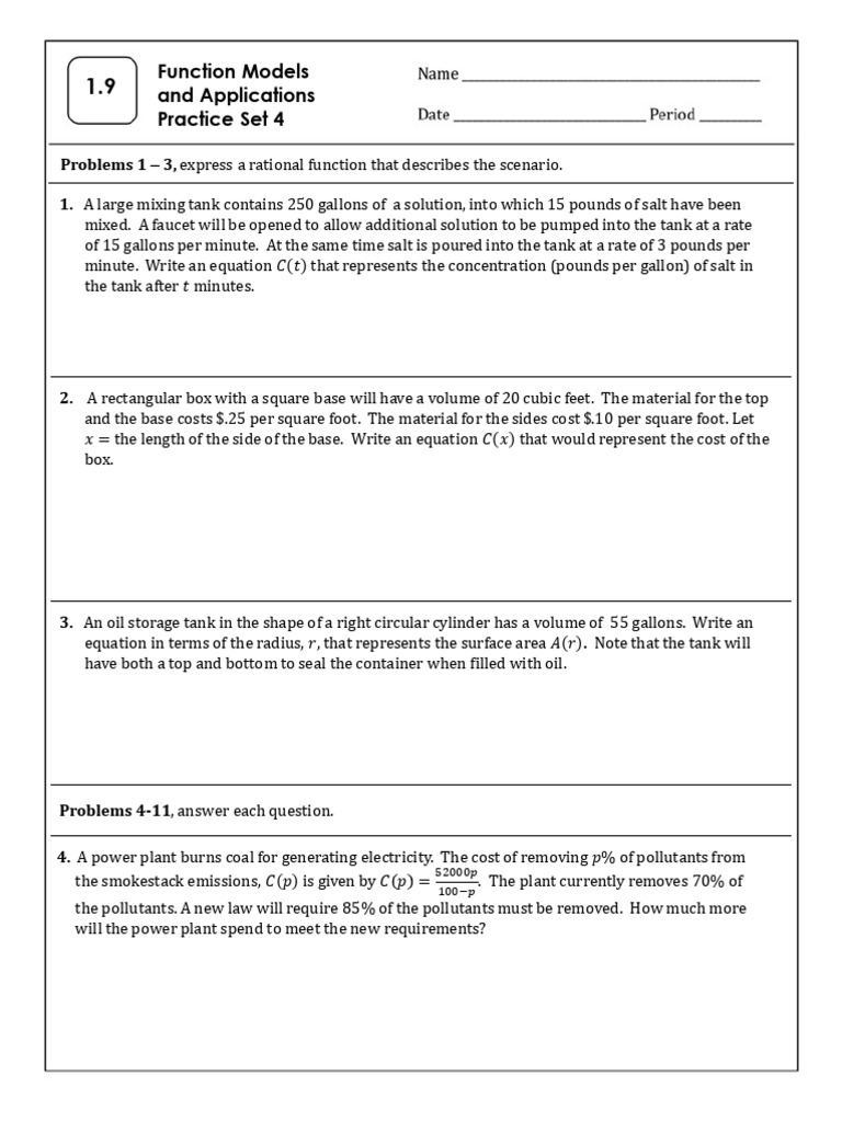 1 9 function model application problems set 4 pdf