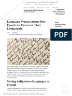 Language Preservation - How Countries Preserve Their Language(s) - CCA