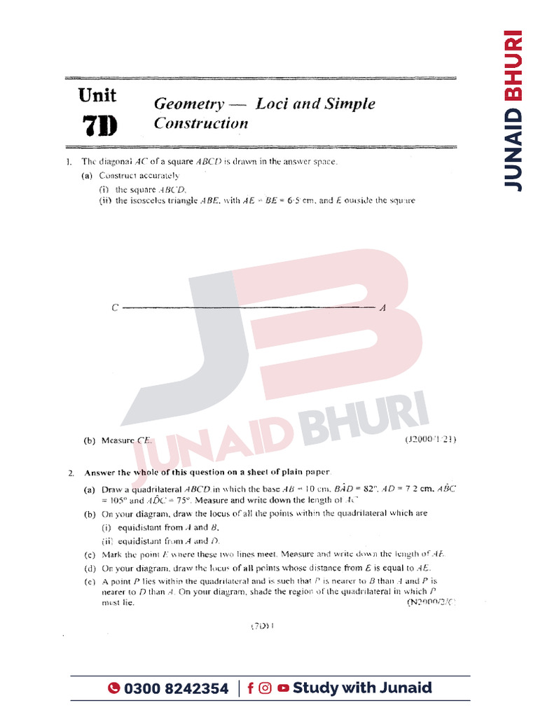 7D Loci and Simple Construction | PDF