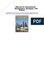 Solution Manual For International Financial Management Abridged 12th Edition