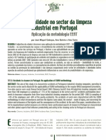 H Sinistralidade No Sector Da Limpeza Industrial em Portugal