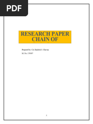 Research Paper on Chain of Custody
