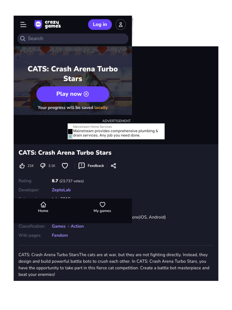 CATS Crash Arena Turbo Stars Game Guide PDF Games &