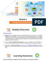 Module 4 Overview and Learning Outcomes