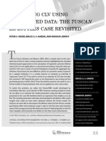 Estimating CLV Using Aggregated Data - The Tuscan Lifestyles Case Revisited