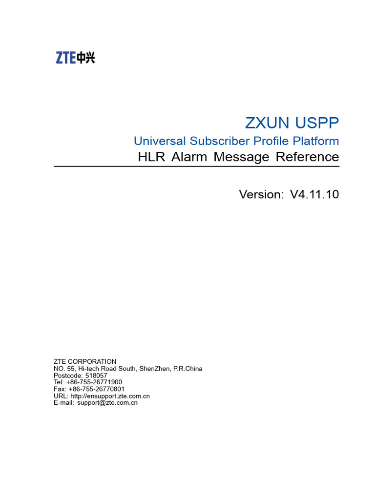 HLR Alarm Message Reference | PDF | Computing | Computer Engineering