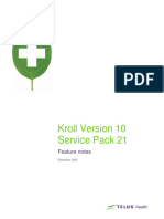 Kroll V10 SP21 Feature Notes