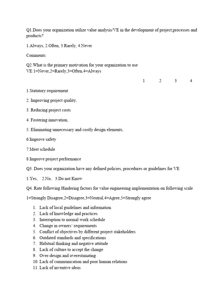 Value Analysis PDF Business