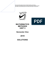 2019 Methods Unit 3 Solutions