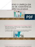 Higiene e limpeza em áreas de assistência especializadas (1)