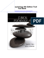Clinical Psychology 8th Edition Trull Test Bank