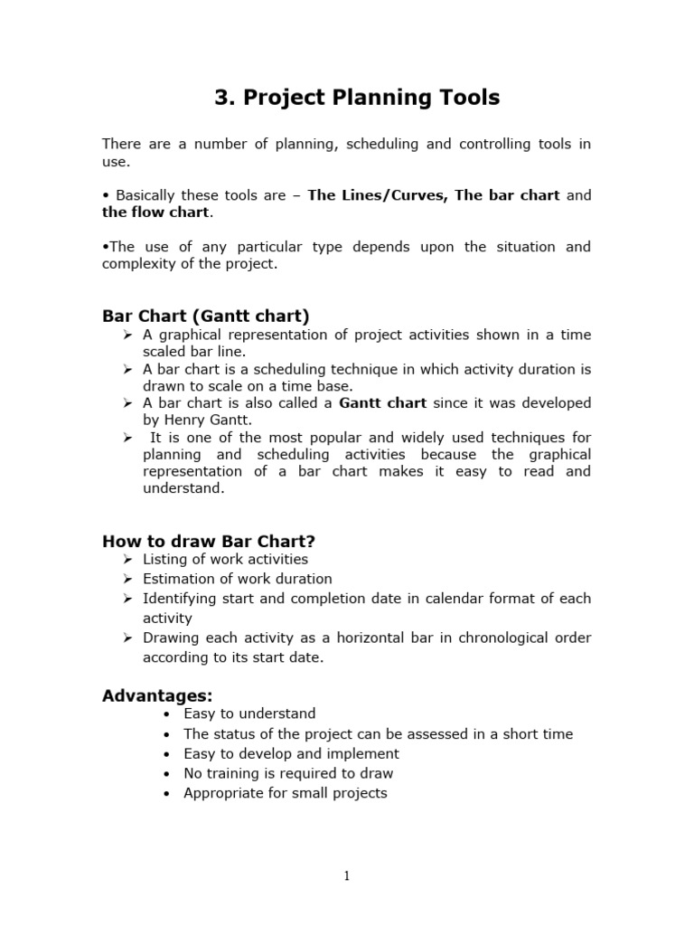 CH 3gantt, Linked Bar & Milestone Chart | PDF