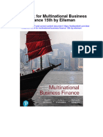 Test Bank For Multinational Business Finance 15th by Eiteman
