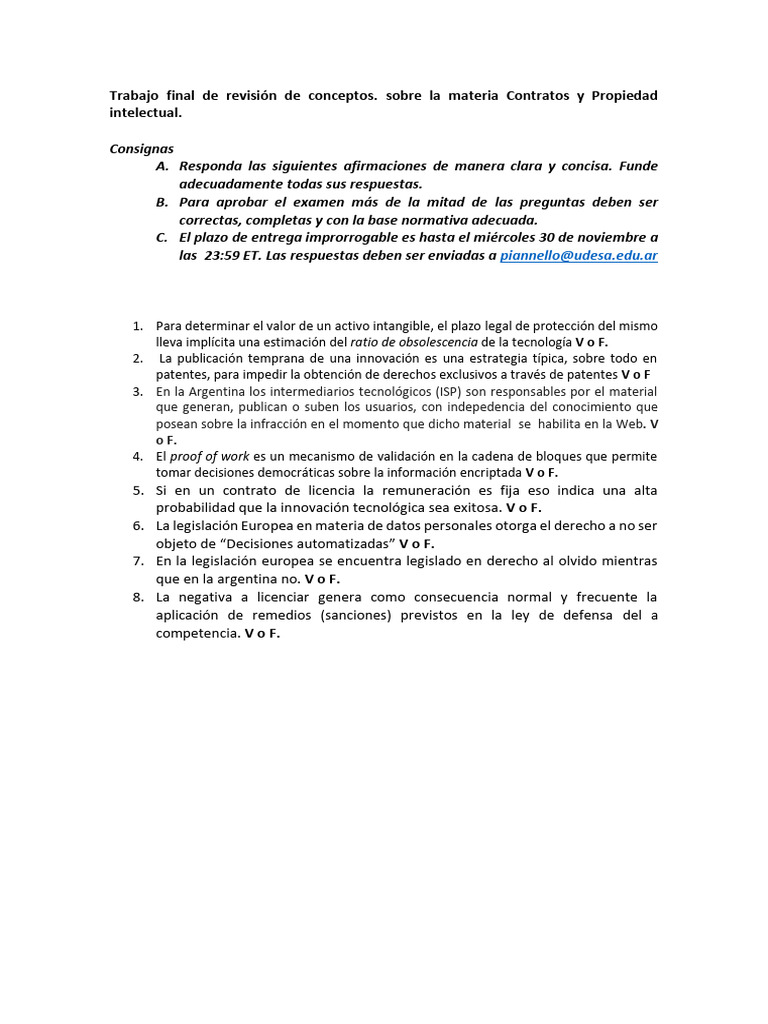 Examen UdeSA 2022 Final | PDF