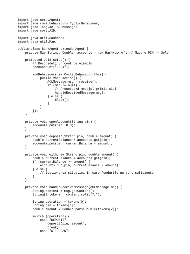 Import Jade - Core.agent | PDF