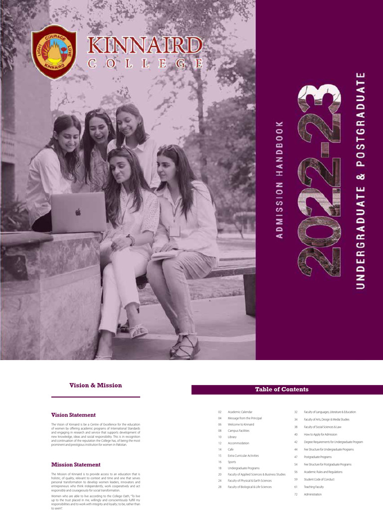 Kinnaird Prospectus 2022 23 Smallest | PDF