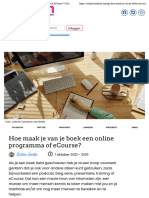 Hoe Maak Je Van Je Boek Een Online Programma of ECourse